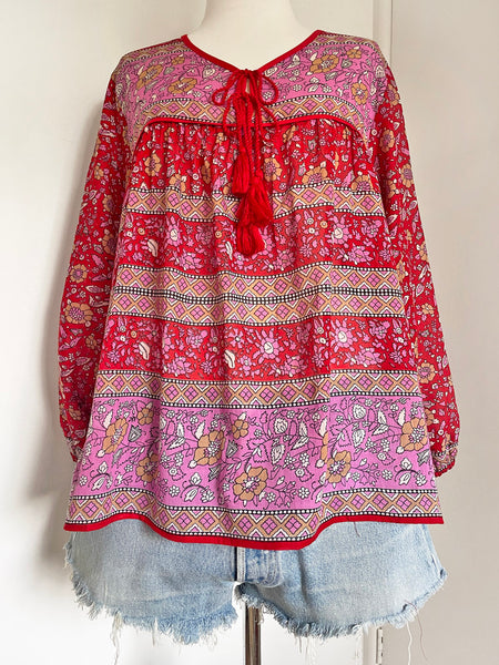 Chowchilla Vintage Indian GYPSET Blouse • "Asha" • BACK IN STOCK