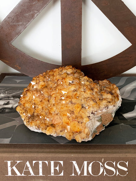 Large Natural CITRINE Crystal Cluster • NEW